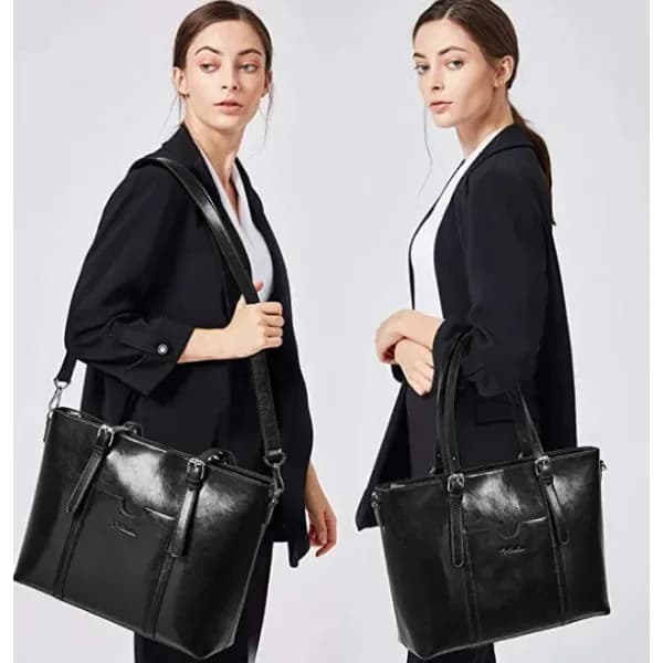 Womens 11″ X 14″ Leather Laptop Bulletproof Tote Level IIIA Ballistics Shield