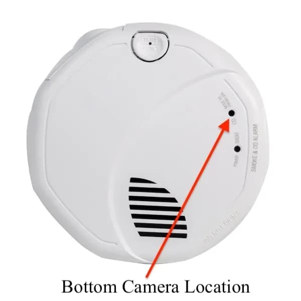 4K UHD Battery Operated Smoke Detector Fire Alarm Wifi Camera