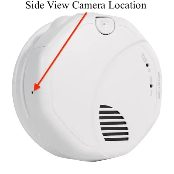 4K UHD Battery Operated Smoke Detector Fire Alarm Wifi Camera