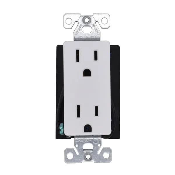 Rectangular Hardwired Décor Receptacle Outlet Plug With Wifi 4K UHD Camera