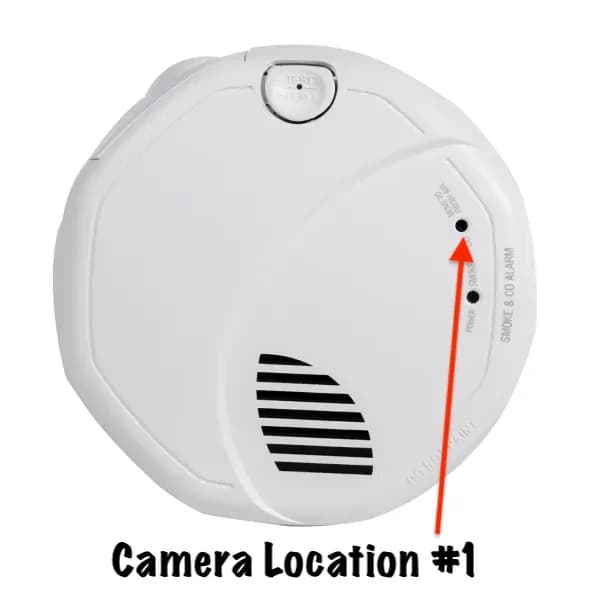 Smoke Fire Alarm Detector With Dual 4K UHD Wifi Night Vision Cameras