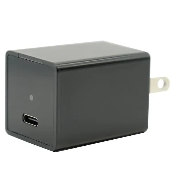 USB C Smartphone Brick Charger With 1080P HD Wifi Camera