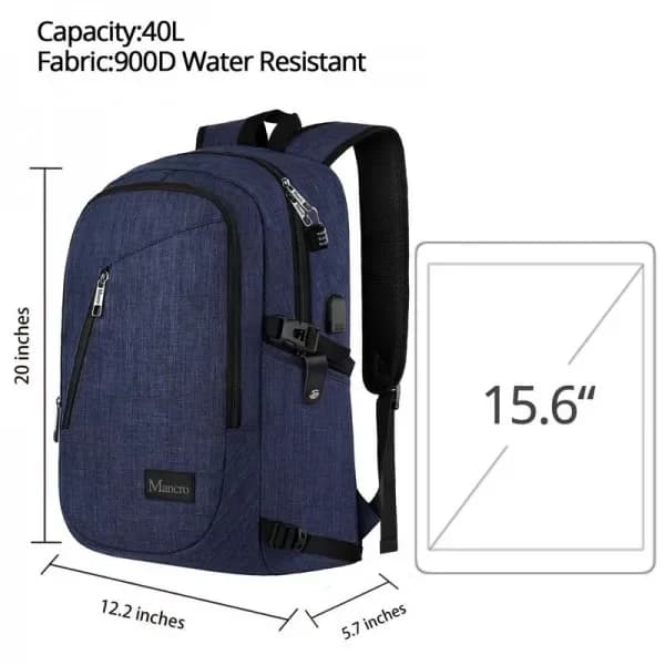 Bulletproof 11 X 14 Armored Level IIIA Ballistic Travel Laptop Backpack (Blue)