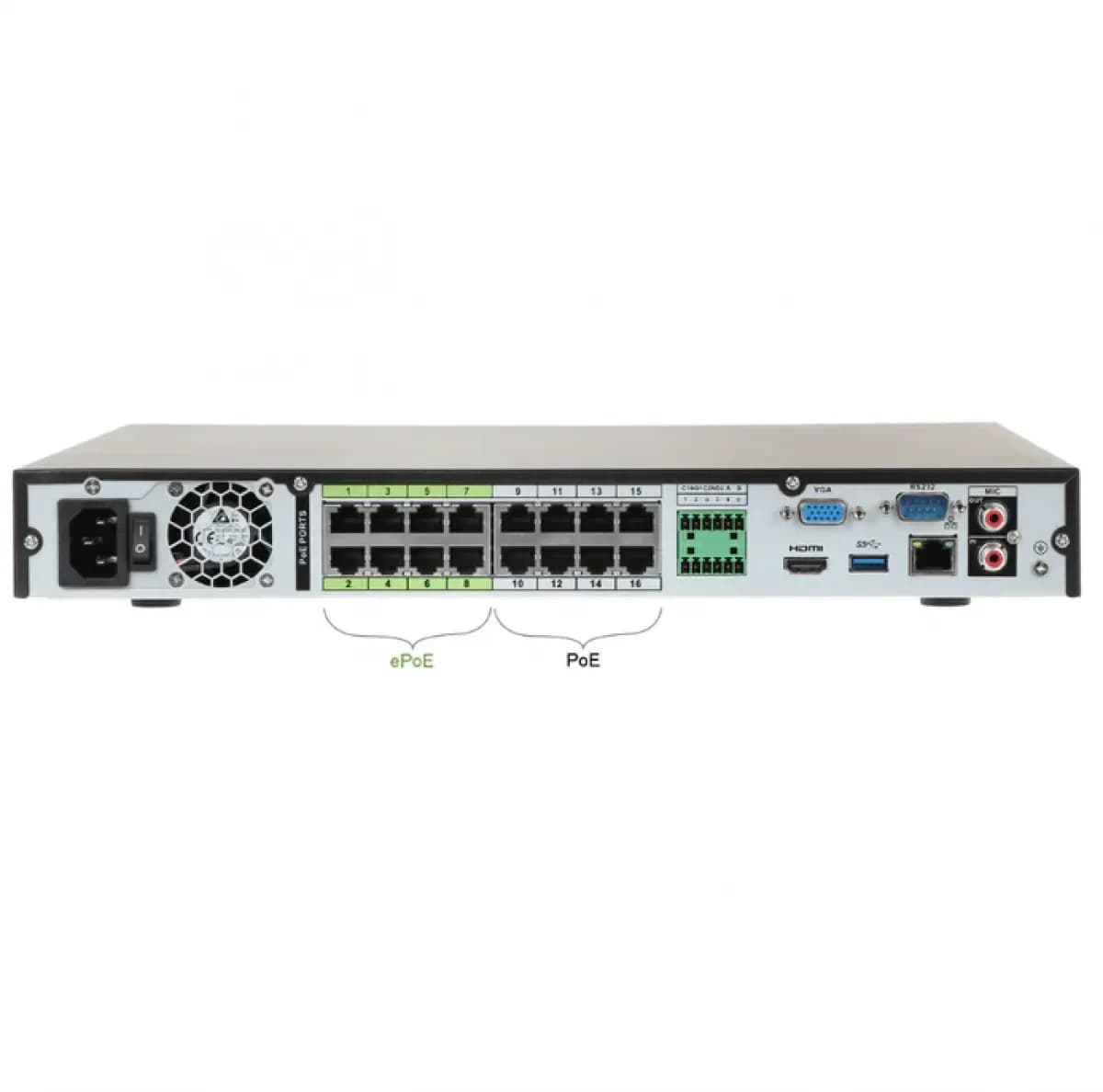 Dahua NVR5216-16P-4KS2E 16CH 16PoE 4K AI NVR Recorder