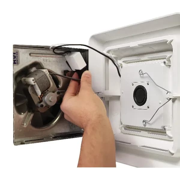 4K UHD Laundry Air Duct Vent Bluetooth Music Light Wifi Camera