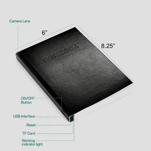 Portable Handheld Notebook Journal With 1080P HD Camera