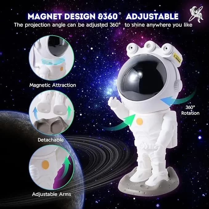 Astronaut Space Star Nebula Projector With 4K UHD Wifi Camera