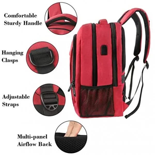 Bulletproof 11 X 14 Armored Level IIIA Ballistic Travel Laptop Backpack (Red)