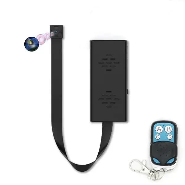 4K UHD Black Pocket Shirt Button Remote Control Camera