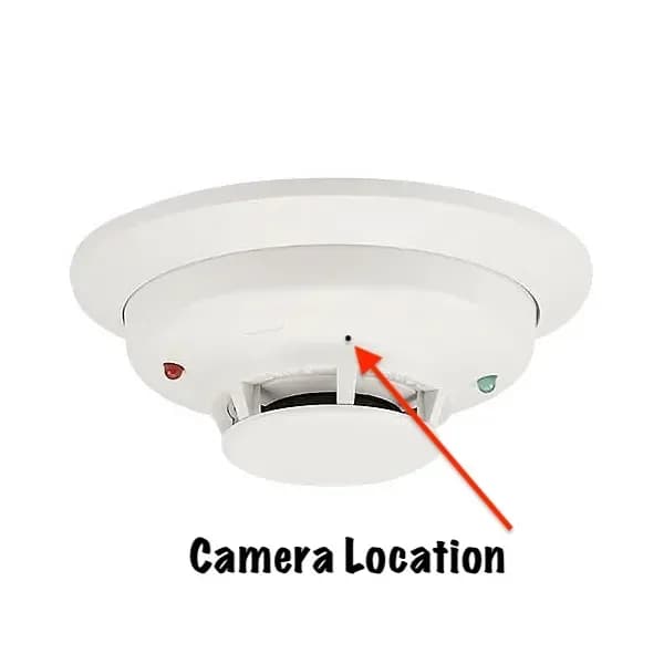 Commercial Emergency Fire Smoke Alarm Detector With 4K UHD Wifi Camera