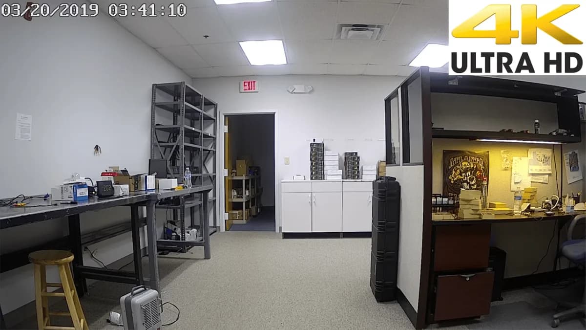 Emergency Commercial Smoke Alarm Detector With 4K UHD Wifi Camera